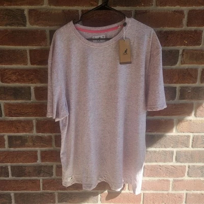 Camisa Kangol Hombre Talla XL "Efecto Lino" Rosa Manga Corta Foto 1 de 4