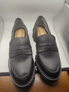 Crown Vintage Lane Loafers Women's Black Size 7.5M Pre-owned - Picture 1 of 5