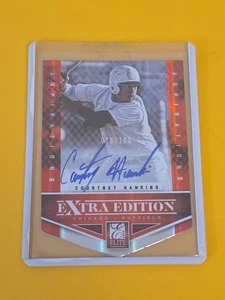 Courtney Hawkins 2012 Elite Extra Edition #109 Aspirations Die-Cut Auto #016/100 - Picture 1 of 13