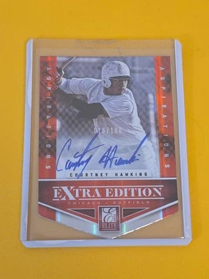 Courtney Hawkins 2012 Elite Extra Edition #109 Aspirations Die-Cut Auto #016/100 - Image 1 of 4