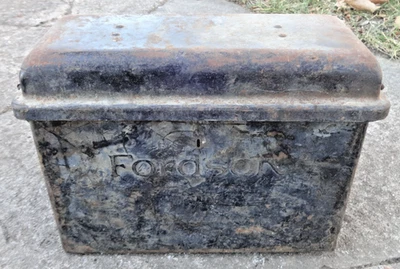 Vintage 1920's Fordson Tractor COIL BOX w/ LID Original - Image 1 of 4