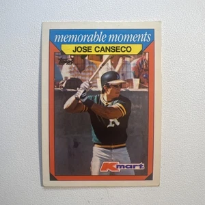 1988 Topps Kmart Memorable Moments #4 Jose Canseco Oakland Athletics - Picture 1 of 3