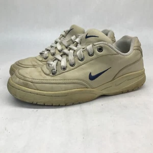 Nike Vintage womens tennis shoe sneaker laces Tan White size 9 143011 241 - Picture 1 of 10