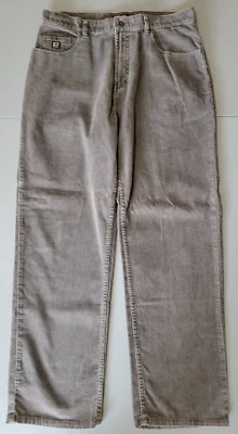 Pantalones de pana gris vintage Chaps Ralph Lauren 34x30 Y2K años 90 Foto 1 de 4