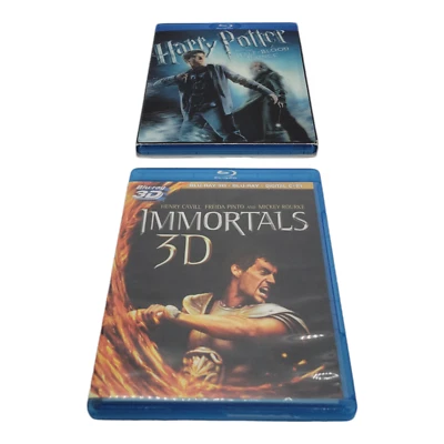 Harry Potter Half-Blood Prince Immortals 3D 2 Action Blu-Ray DVD Movies Bundle - Image 1 of 4