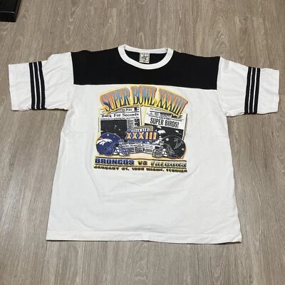 Camiseta Broncos XL Vintage Años 90 00 Super Bowl 33 Denver NFL Fútbol Día del Juego Camiseta Foto 1 de 4