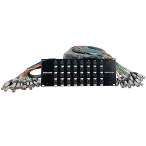 Seismic 32 Channel XLR TRS Combo Splitter Snake Cable - 6' and 50' XLR trunk - Picture 1 of 8