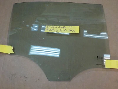 2007 chevy chevrolet malibu LT right rear back door glass window   Foto 1 de 4