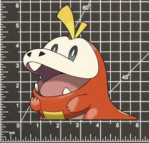 Fuecoco POKEMON STICKER DECAL -Peeker Peeking- 4 Different Sizes - Picture 1 of 5