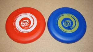 (2 Set) SKY RIDER High Performance Flying Disc RED & BLUE Throwing Disc Frisbee - Picture 1 of 3