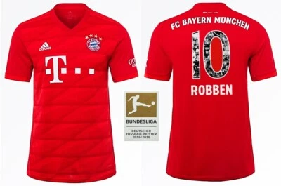 Trikot Adidas FC Bayern 2019-2020 Home - Robben 10 I Collage Abschied Special - Bild 1 von 2
