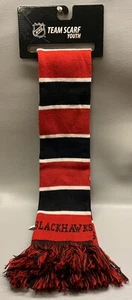NHL Chicago Blackhawks Team Scarf Youth NEW - Picture 1 of 9