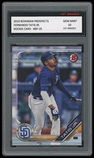 FERNANDO TATIS JR 2019 BOWMAN PROSPECTS (TOPPS) 1ST GRADED 10 ROOKIE CARD Padres