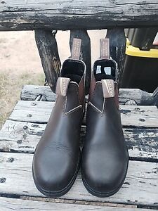 BLUNDSTONE 500 WOMEN'S SIZE 6.5 SHOES BLACK LEATHER SLIP ON  CHELSEA BOOTS 