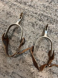 Vintage Cowboy Cow Girl Spurs Made In Japan Western Horse - Picture 1 of 8