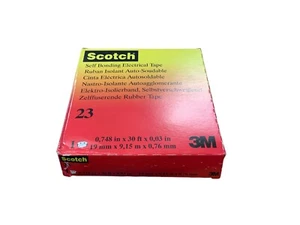 3M Scotch 23 Rubber Self Bonding Electrical Tape 19mm x 9.15m x 0.76mm - Picture 1 of 3