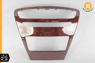 07-14 Mercede W216 CL550 Center Console Command Unit Radio Bezel Trim Wood OEM - Image 1 of 4