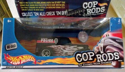 2001 Hot Wheels COP RODS Anglia ПАНЕЛЬ Грузовик WICHITA ПОЛИЦИЯ, KS 1/24 Литой НОВЫЙ - Изображение 1 из 2