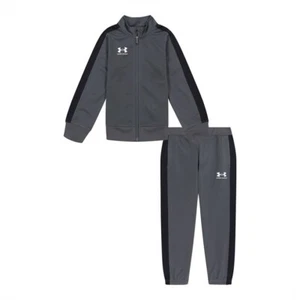 Under Armour Boys Knit Track Suit Infant Poly Tracksuit Sports Casuals - Picture 1 of 6