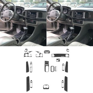 27Pcs Carbon Fiber Full Set Interior Cover Trim Stickers For Impala 2000-2004 - Picture 1 of 16