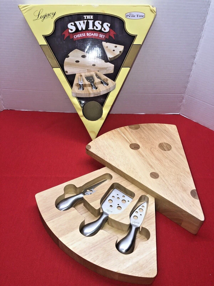 Swiss Cheese Board & Knives Charcuterie Picnic Time Disney/Pixar Ratatouille - Image 1 of 4