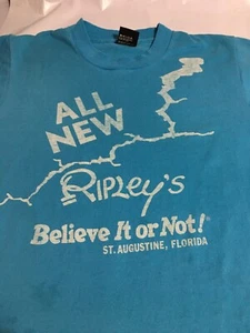 ALL NEW Ripleys Believe It Or Not T Shirt Mens Medium Aqua from St. Augustine - Picture 1 of 3