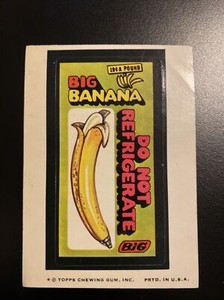 1974 Topps Original Wacky Packages 7th Series Big Banana Tan