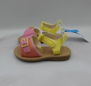 Carters Sandals Toddler Girls 4 Pink Yellow - Picture 1 of 23