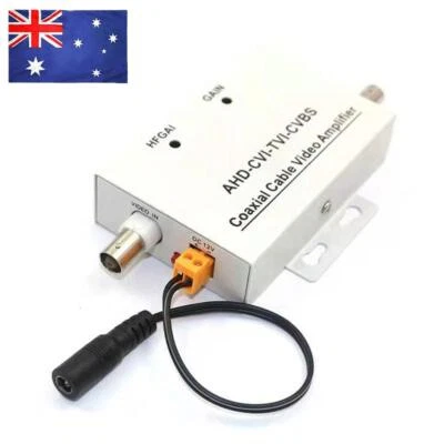BNC Coaxial CCTV Video Balun Amplifier 1CH Signal Extender Booster CCTV - Bild 1 von 3