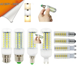 E14 E27 B22 G9 12W 15W LED Corn Light Bulb, Screw Socket, White Lamp, 220V-240V - Picture 1 of 16