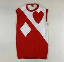 Vintage Diamonds Hearts Shirt Sleeveless Size M