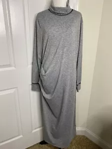 Athleta Industry figurbetontes gerafftes Rollkragenkleid aus Poly/Wolle für Damen • Größe XL * EUC - Bild 1 von 11