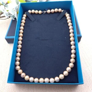 HSN Genusis Champagne Freshwater Cultured Pearl Sterling Silver 20" Necklace - Picture 1 of 5