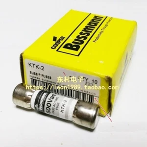 Fusible de acción rápida Bussmann EATON KTK-2 KTK2 2A nuevo en caja envío gratuito 10 un. - Imagen 1 de 2