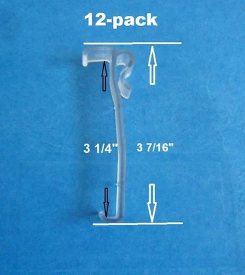 Paquete de 12 clips de cenefa para persianas de ventana de 3 1/4 pulgadas para imitación de madera o madera de 3,25 ". Foto 1 de 2