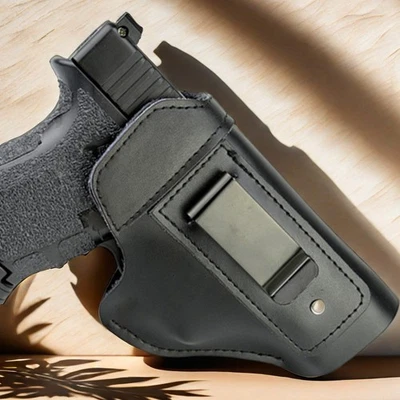 Funda para pistola de cuero universal IWB/OWB para hombres mujeres derecha/izquierda funda oculta Foto 1 de 4