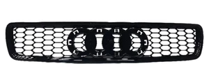 FRONT GRILLE black glossy honeycomb FOR AUDI A4 1994-1998 - Picture 1 of 8