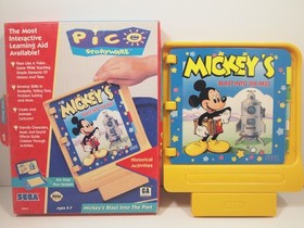 Mickey's Blast into the Past (Sega Pico) Authentic Storyware Cart in Box