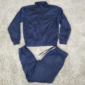 Sergio Tacchini Tracksuit Mens Medium M Jacket Pants Navy Track Jacket Casual - Picture 1 of 5