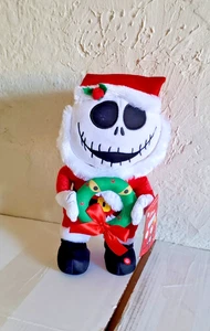 Nightmare Before Christmas Jack Skellington Santa Animated Singing Plush Disney - Picture 1 of 2