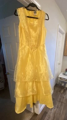 Beautiful Yellow  Belle Dress from Disney Beauty And The Beast Size Med. (8/10). - Image 1 of 4