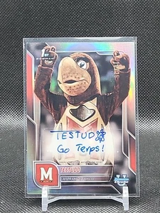 2025 Bowman Chrome U Testudo Auto /25 Maryland Terps Maskottchen - Bild 1 von 2