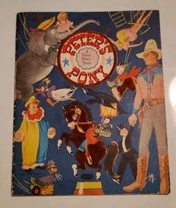 1954 Vintage Fuzzy Wuzzy Book Titled "Peter's Pony" Circus Story Whitman Pub - Foto 1 di 19