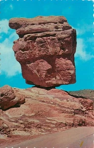 Cartolina d'epoca Colorado Balanced Rock Garden of the Dei Dexter - Foto 1 di 2
