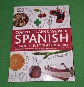 DK Complete Language Pack Spanish Learn 15 Minutes a Day 3 Books And 3 CDs - Picture 1 of 6