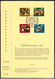 B7) Bund Vorläufer Joppen ETB 47 385-388 Wohlfahrt mit Folie nicht im Michel - Picture 1 of 3