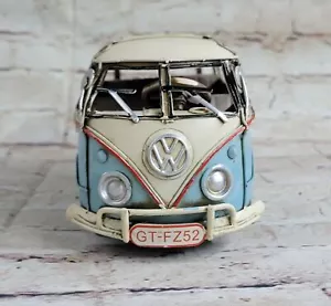 1957 Decorative BUS KOMBI W/PASSENGER SEAT 1:18 TIN PLATE MODEL DECORATION SALE - Picture 1 of 5
