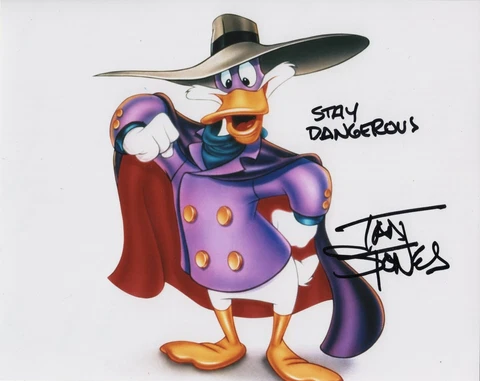 Tad Stones Signed 8x10 Photo Darkwing Duck 3 COA Cover