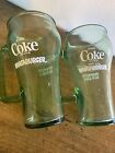 Vintage Whataburger Coke Coca Cola Set of 2 Green Mugs Glass Cowboy Advertising Only $19.88 on eBay