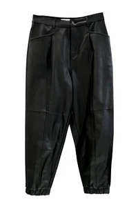 PANTALONI NERI ECOPELLE ZARA MODELLO BAGGY TAGLIA 34 XS NUOVI SENZA CARTELLINO - Imagen 1 de 5